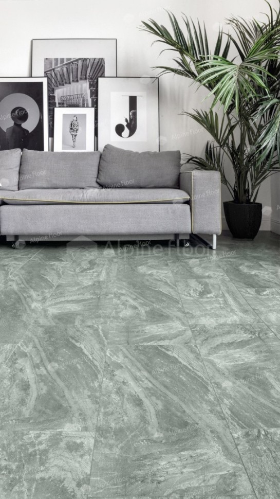 Виниловая плитка "Alpine Floor" Light Stone Хэмпшир (608*303*2,5 мм) — купить в Петрозаводске
