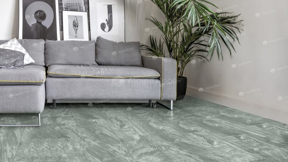 Виниловая плитка "Alpine Floor" Light Stone Хэмпшир (608*303*2,5 мм) — купить в Петрозаводске